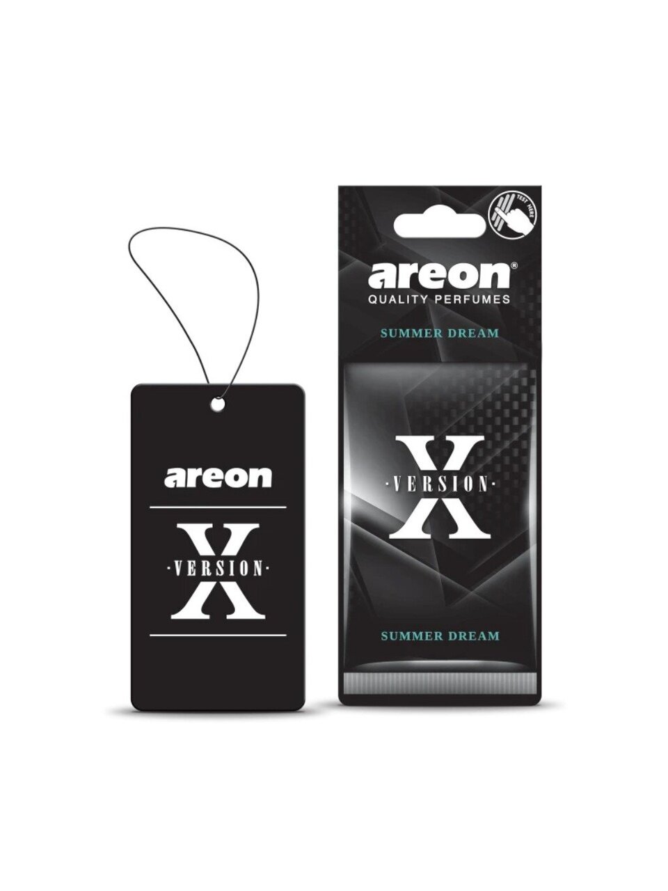 Ароматизатор в машину подвесной, сухой, Areon, X-Version Летняя мечта, 704-AXV-009
