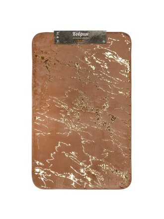 Коврик для ванной, антискользящий, 0.8х0.5 м, полиэстер, капучино, Мрамор, MA5186C