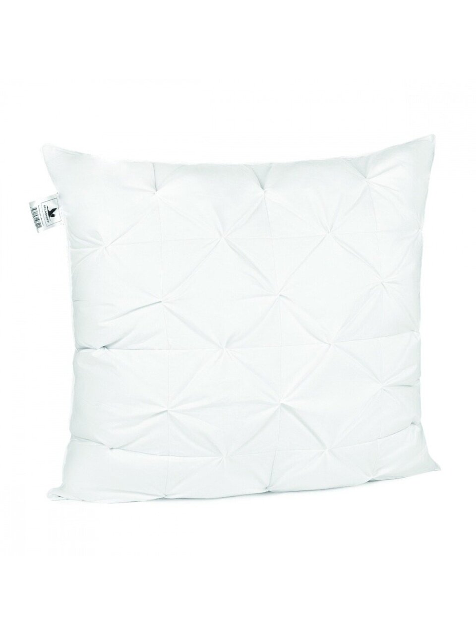 Подушка 70 х 70 см, пух птичий, Бьянко, чехол 100% хлопок, кант, средняя, с буфами, Belashoff, ППБ 1