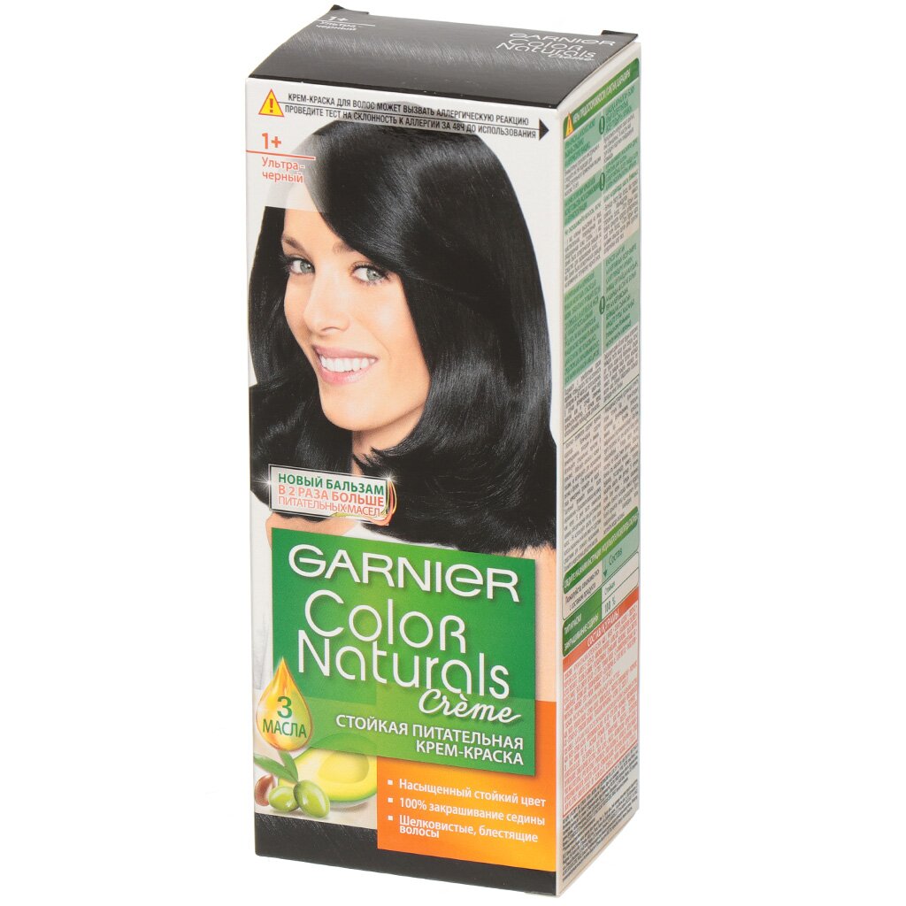 Краска для волос Garnier Color Naturals 1+ ультра черный