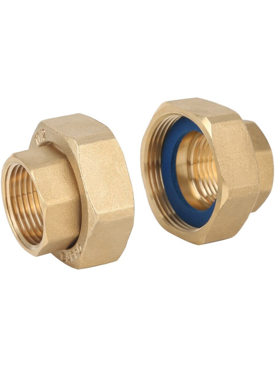 Гайки для насоса, латунь, 1&amp;quot;х1&amp;quot; 1/2, г-г, Gappo, G1228.0806