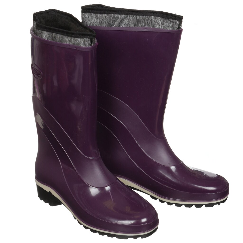Обувь Сапоги Резин. жен. Утепл. р.37 (240) пурпурно-фиолетовый,267-06