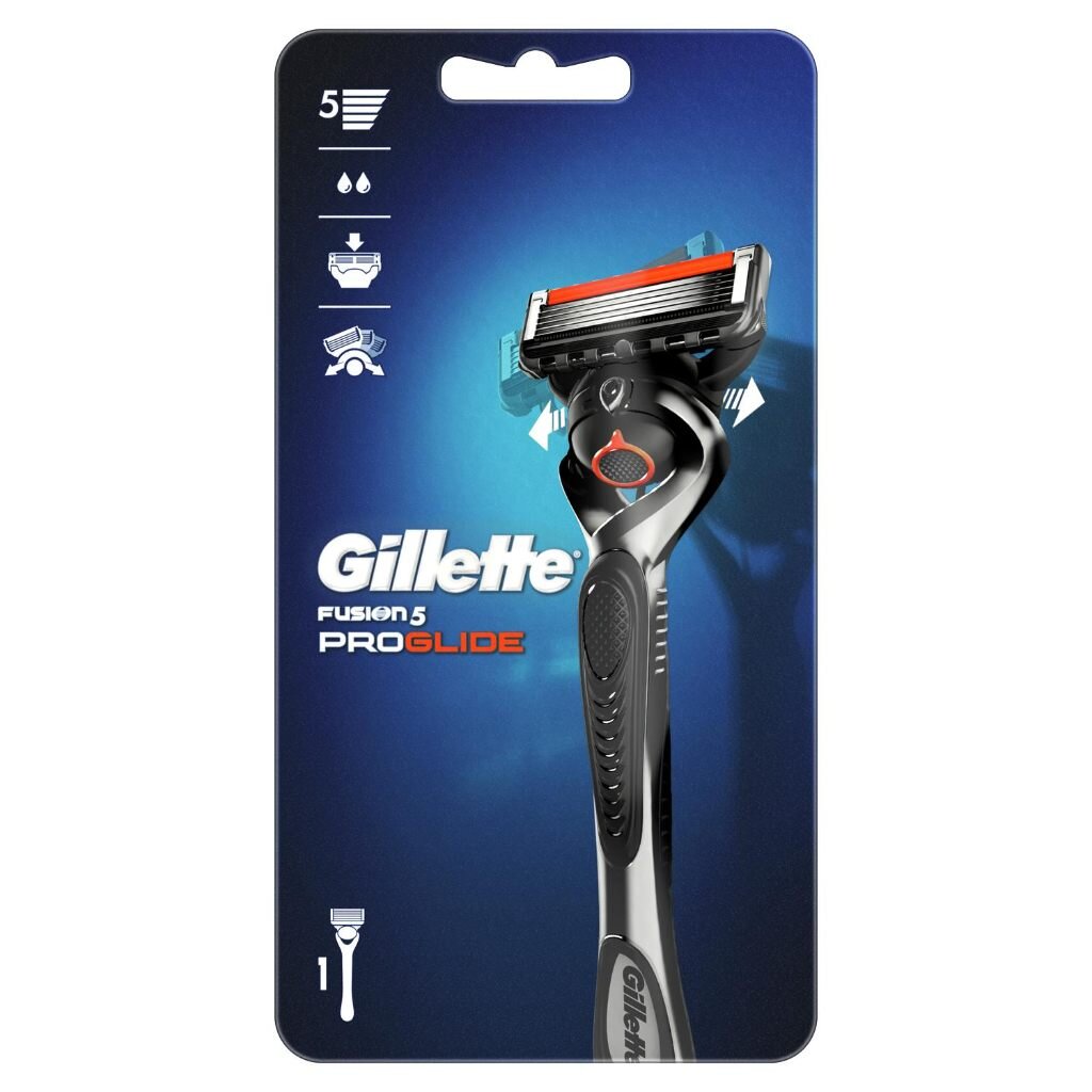 Станок для бритья Gillette, Fusion Proglide Flexball, для мужчин, 1 сменная кассета, GIL-81523296 станок для бритья gillette для мужчин 10 шт одноразовые