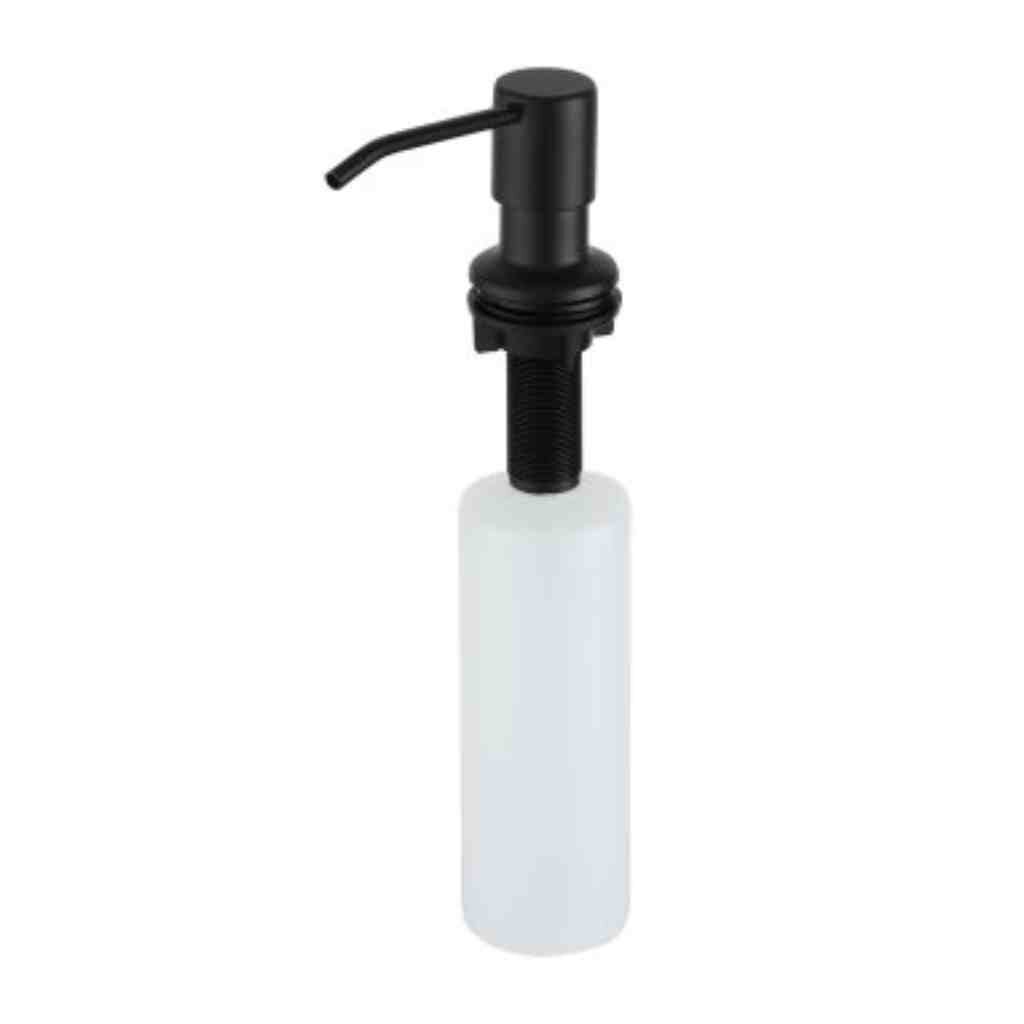 Дозатор для жидкого мыла кухонный, Frap, встраиваемый, пластик, 300 мл, черный, F408-6 лейка для смесителя пластик 2 режима серебристая frap f017