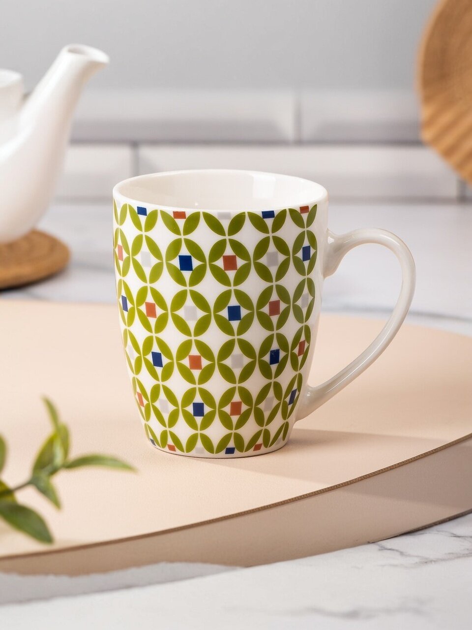 Кружка керамика, 360 мл, Бостон, Y4-8994, в ассортименте