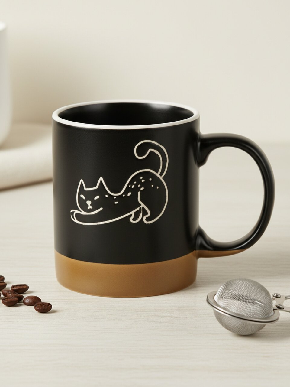 Кружка керамика, 350 мл, Cats Black, Atmosphere, AT-K3600