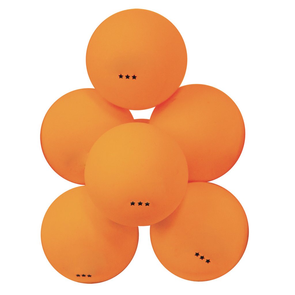 Мячи для настольного тенниса Atemi 3*, пластик, 40+, оранж., 6 шт., ATB301, 00000105894