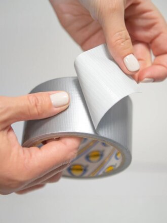 Клейкая лента армированная 50 мм, основа полимерная, 10 м, Aviora, влагостойкая, 101 применение, 302-090