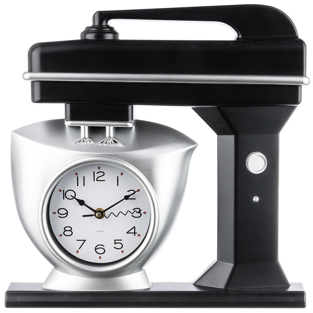Часы настенные кварцевые chef kitchen 39 см цвет: черный, 220-361