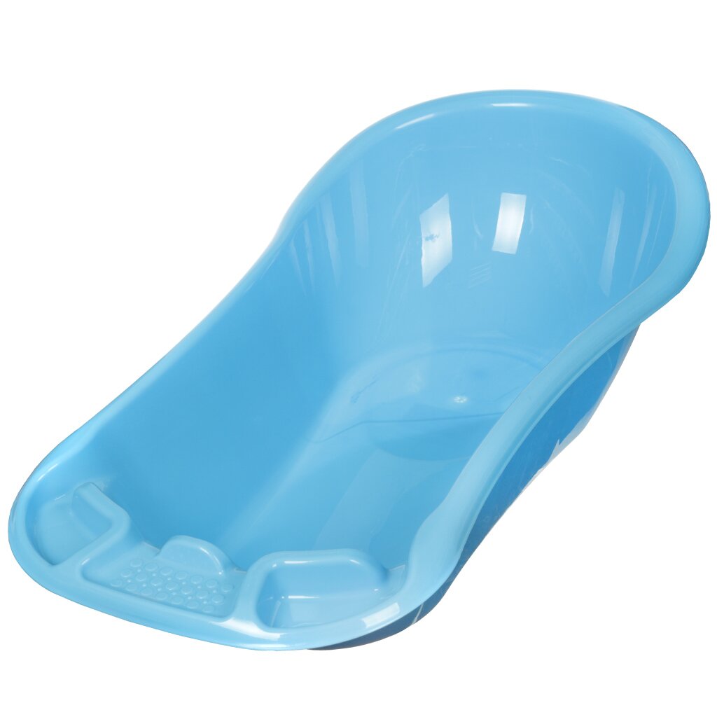 Ванна детская пластик, 51х101 см, голубая, Dunya Plastik, 12001 корзина для белья 45 л плетеная пластик белая dunya plastik раддан 05006