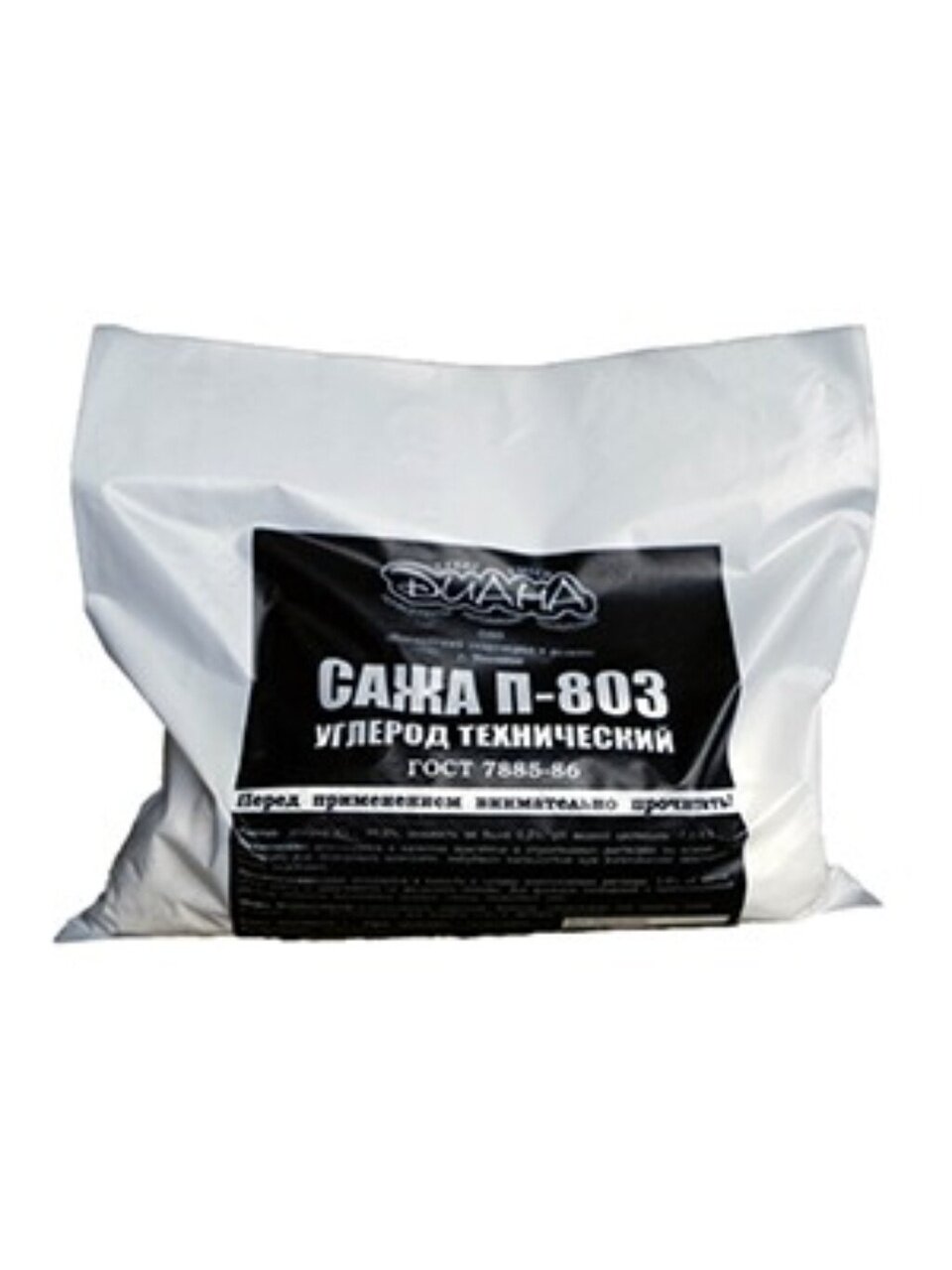 Сажа строительная порошок, Диана, 1 кг