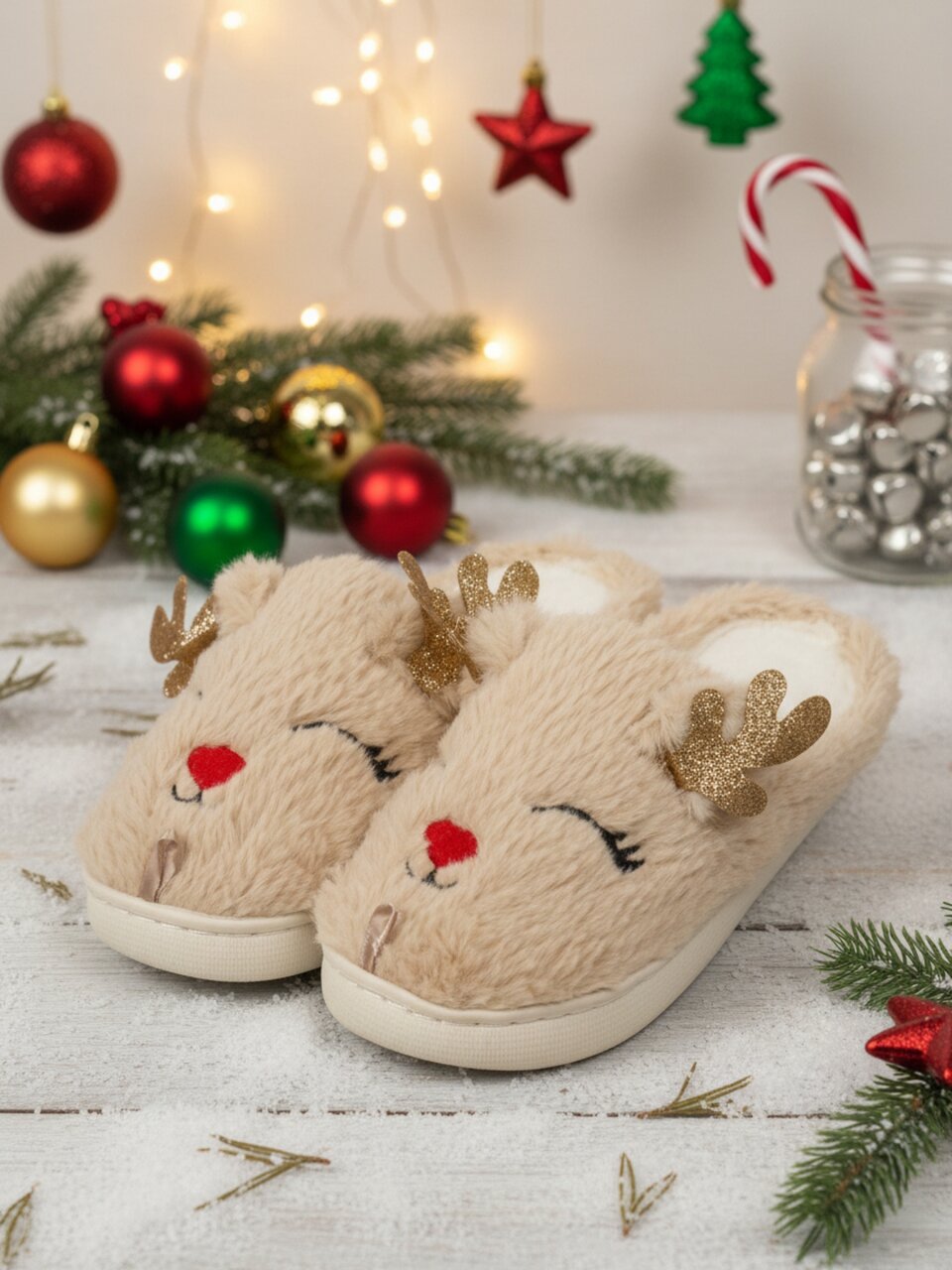 Тапки для женщин, бежевые, р. 40-41, Милашки, A210397