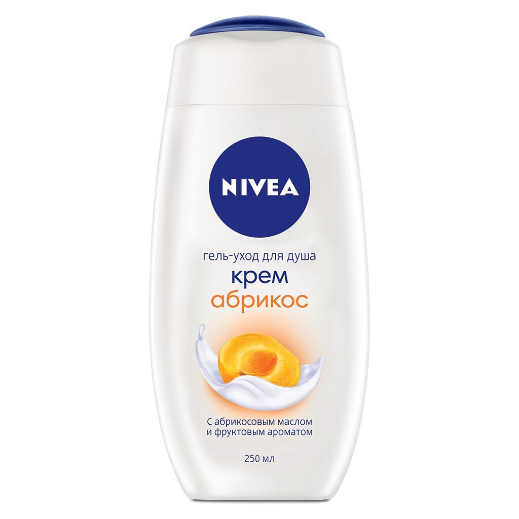 Крем-гель для душа Nivea, Молоко и абрикос, 250 мл