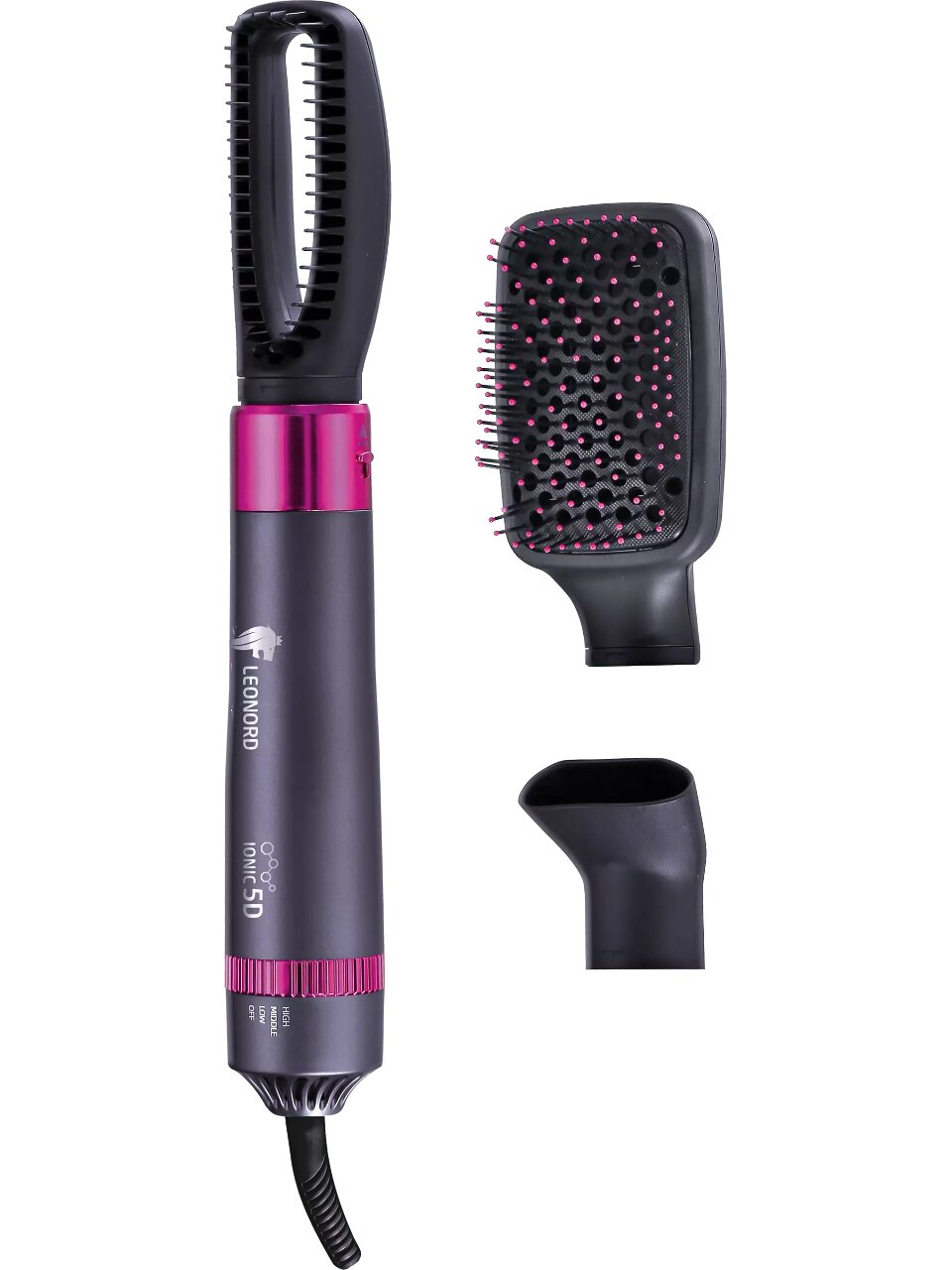 Фен Leonord, LE-1211, 1200 Вт, защита от перегрева, 3 режима, 3 скорости, 900296