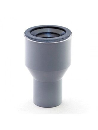 Переход канализационный 75х50 мм, РосТурПласт, с чугуна на пластик, серый, 36641