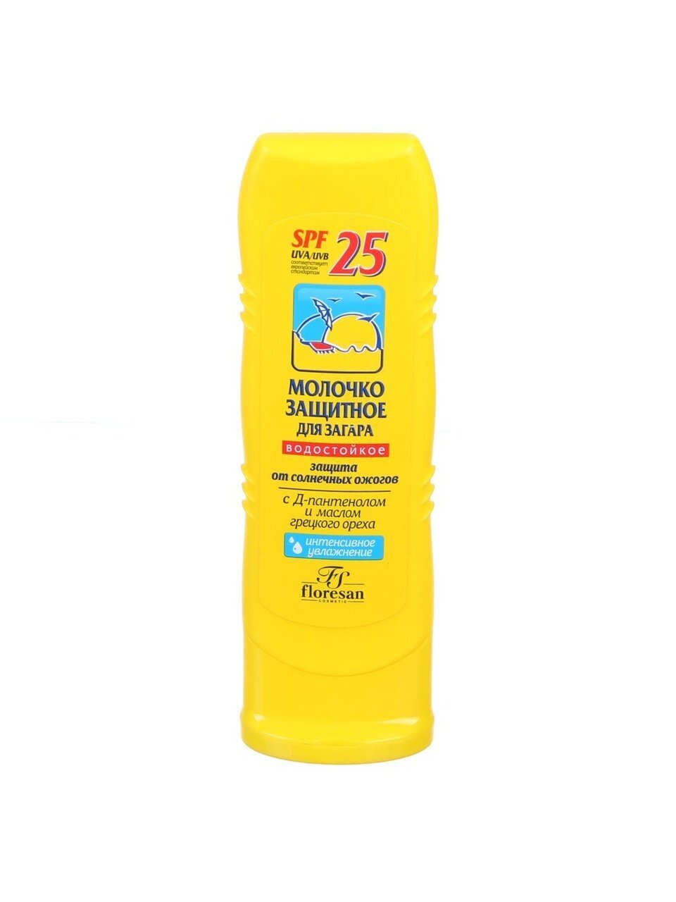 Молочко для загара, Floresan, Защитное, SPF 25, 125 мл, 108-ФЛ
