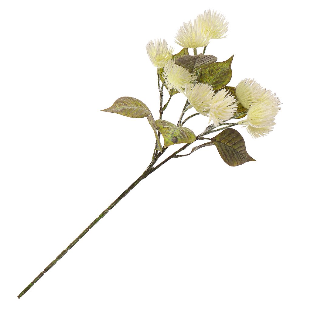 Цветок искусственный декоративный Ветвь, 55 см, белый, Y4-7935 цветок искусственный декоративный орхидея в кашпо 55 см белый y4 7945