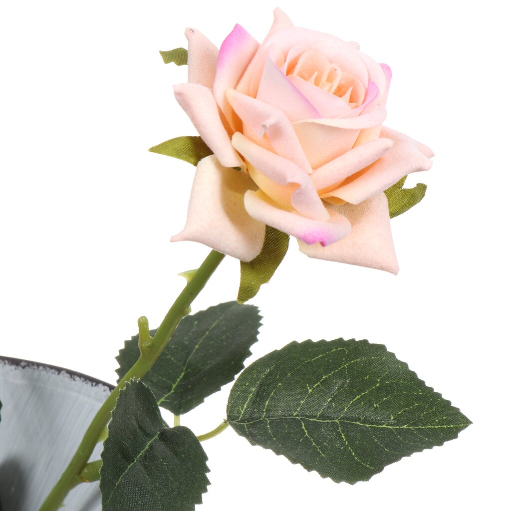Цветок искусственный декоративный Роза, 40 см, розовый, Y4-5263 ок искусственный декоративный орхидея 105 см фуксия y4 4922