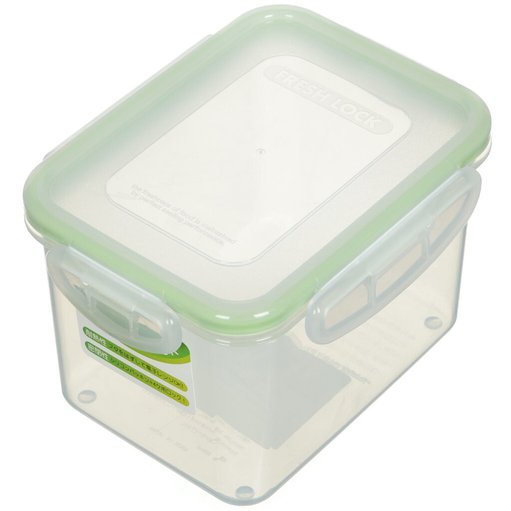 Контейнер пищевой пластик, 0.68 л, 9 см, зеленый, Yamada, 213G