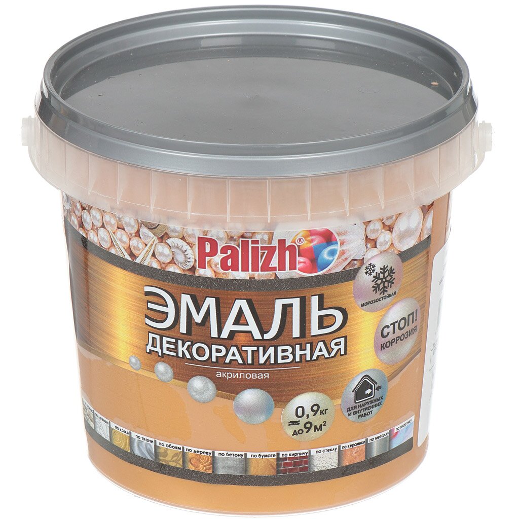 Эмаль Palizh Перламутр №95 золото, 1 л