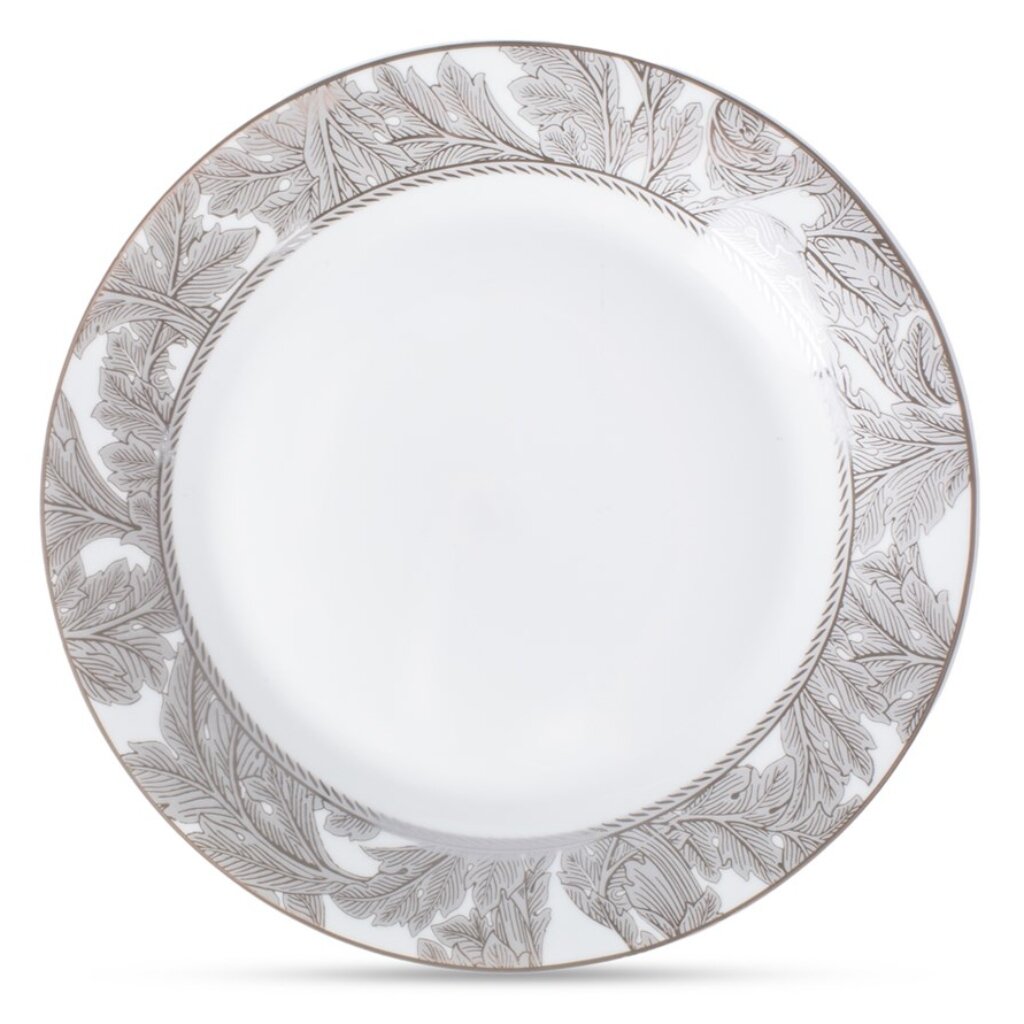 Тарелка обеденная, фарфор, 25 см, круглая, Frozen Pattern, Fioretta, TDP590