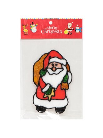 Наклейка на стекло, 15х23 см, Дед Мороз, SYBXT-311936