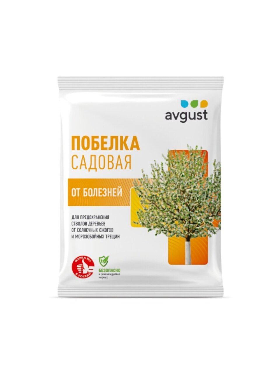 Побелка садовая для деревьев защита от болезней, 0.5 кг, Avgust, A00019