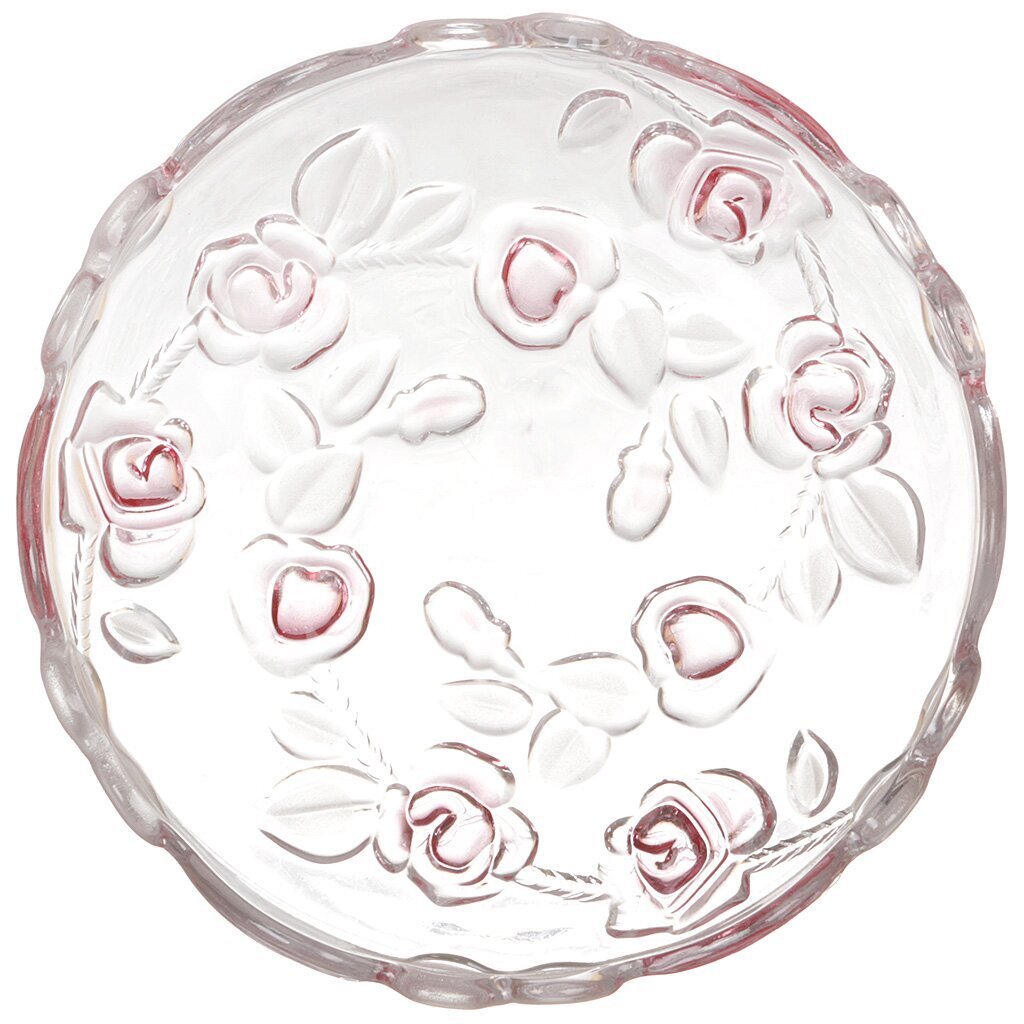 Ст Блюдо 140мм Роза/сатин розовый PL-333-1/BH1-PV