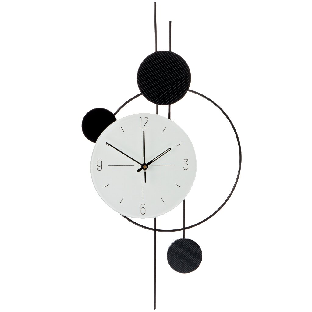 Часы настенные, 70х36 см, металл, МДФ, Y6-10667 плакат часы новогодние 34 х 35 7 см