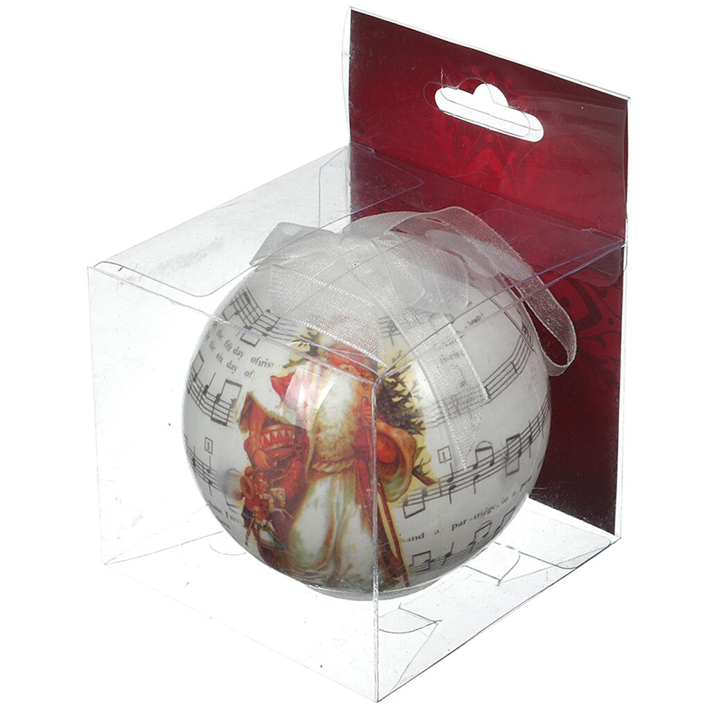 Елочный шар Волшебная страна, P80154C, 8 см, LED, ПВХ коробка, 102117