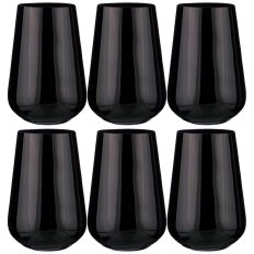 Набор стаканов "sandra sprayed black" из 6 шт. 380 мл. высота 12,5 см, 674-715
