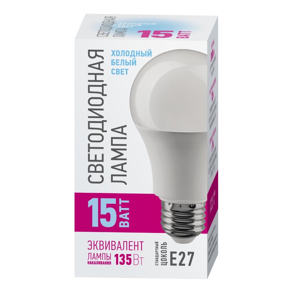Лампа светодиодная E27, 15 Вт, 135 Вт, груша, 4000 К, нейтральный свет, Онлайт лампа галогеновая онлайт jcdr gu5 3 230 в 35 вт спот 430 лм теплый белый свет для диммера
