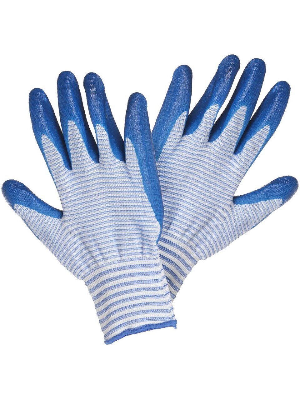 Перчатки полиэстер, нитриловый облив, без рисунка, универсальный размер, Морячка