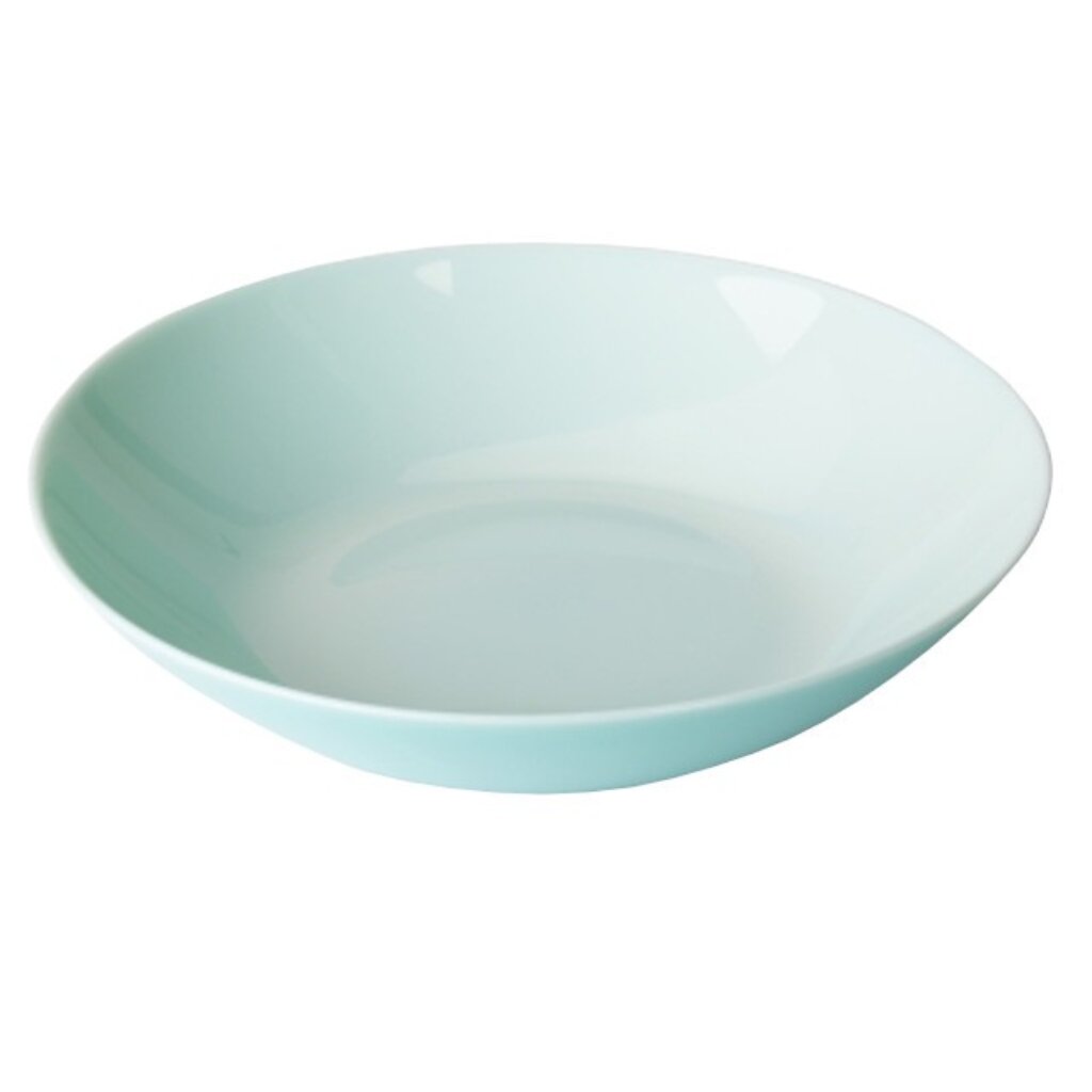 Тарелка суповая, стеклокерамика, 20 см, круглая, Lillie Turquoise, Luminarc, Q6429, бирюза тарелка для стейка luminarc френдс тайм бистро l2905 30см