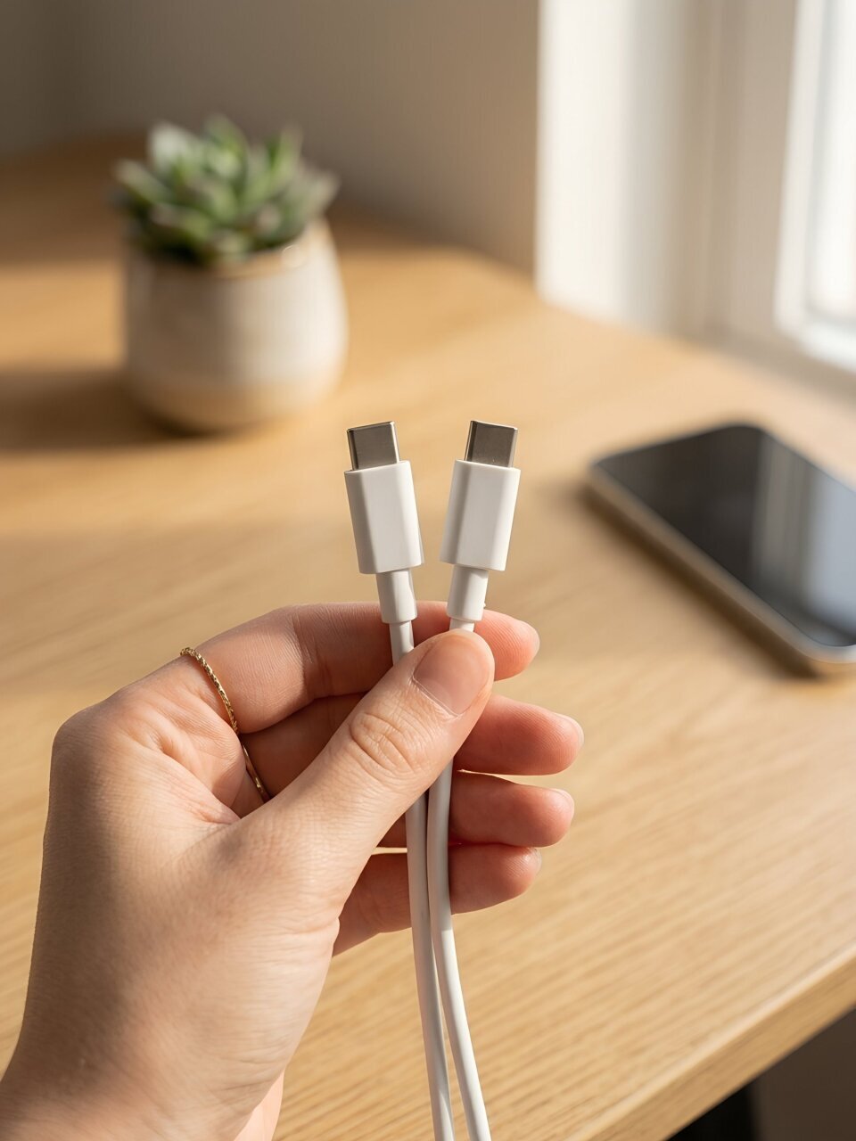 Кабель USB USB, MB mObility, Type-C to Type-C, 3 А, белый, УТ000024525