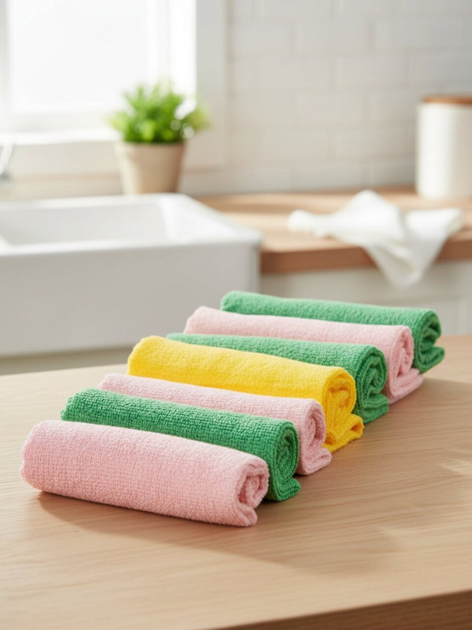 Набор салфеток для уборки, микрофибра, 30х30 см, 7 шт, Марья Искусница, 9791