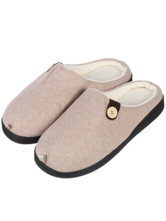 Тапки для мужчин, коричневые, р. 42-43, закрытые, вязаные, A210054