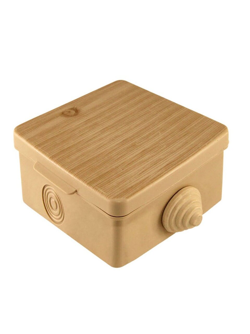 Коробка распаячная, открытая, 65х65х50 мм, TDM Electric, с крышкой, 4 входа, сосна, IP54, SQ1401-0711