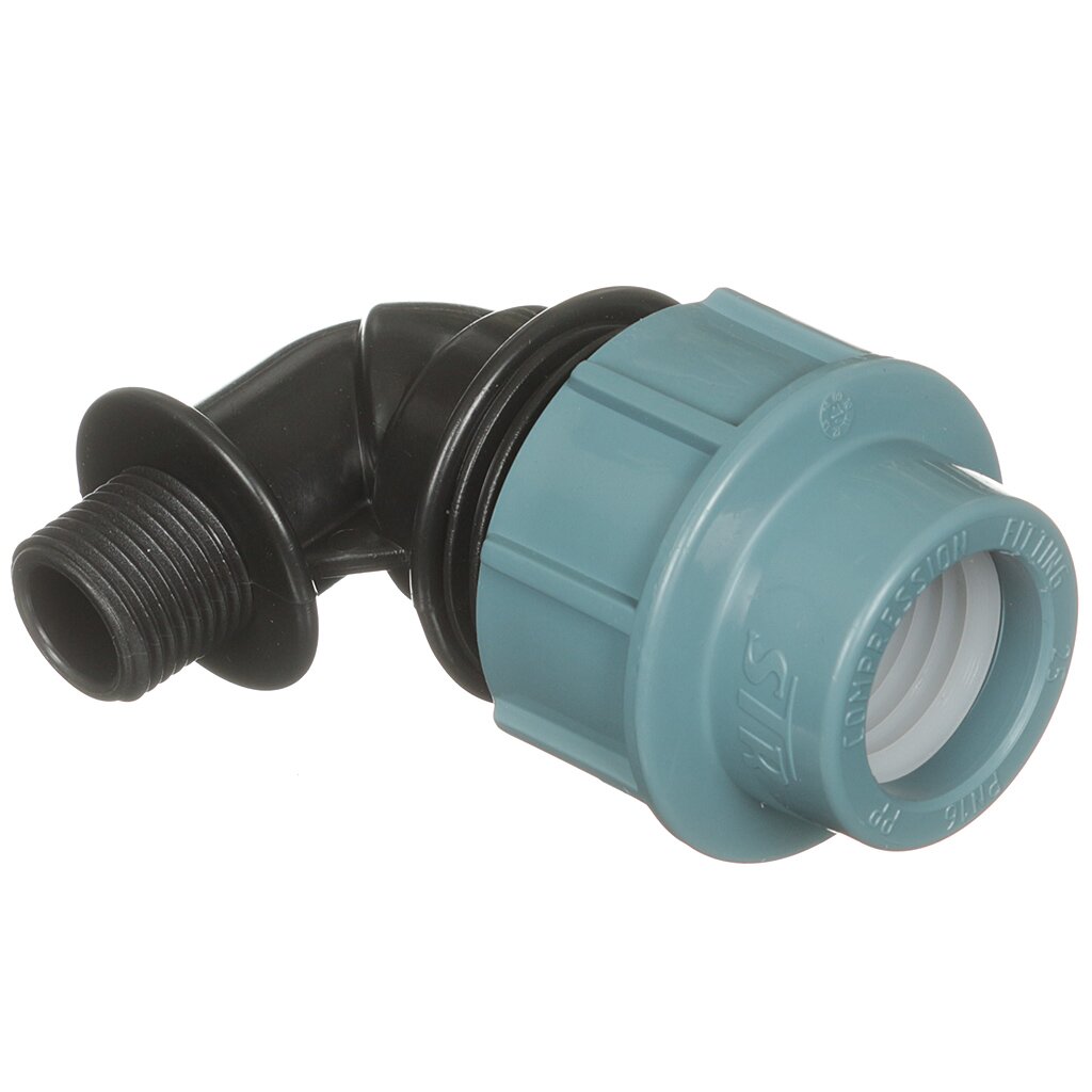 ПНД уголок d63х2", наружная резьба, STR