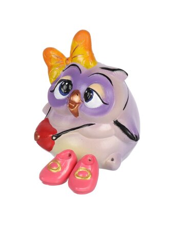 Копилка Сова-Модница-01, 19.5х19.5х19 см, гипс, 12 0135 01