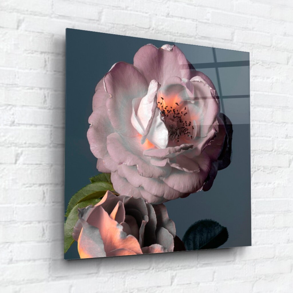 Картина на стекле, 40х40 см, Букет роз 1, WBR-01-1186-03 картина на подрамнике леди розовый букет 70 110