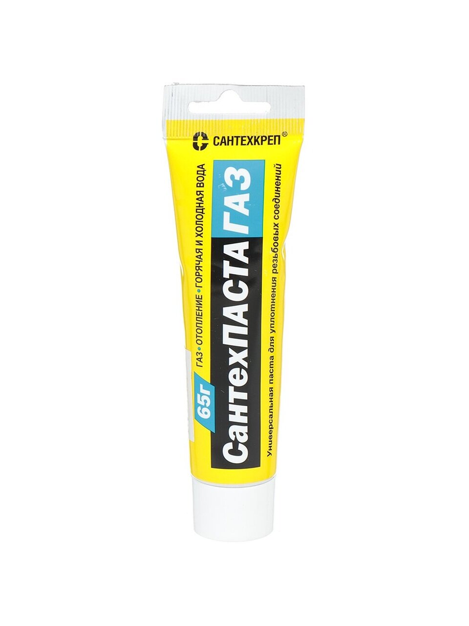 Паста уплотнительная для газа, 65 г, СантехКреп, СантехПаста, туба, 2.2.6
