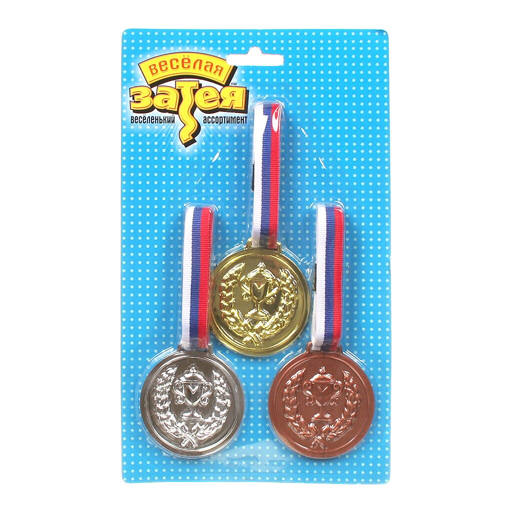 Фигурка декоративная Медаль чемпиона, 3 шт