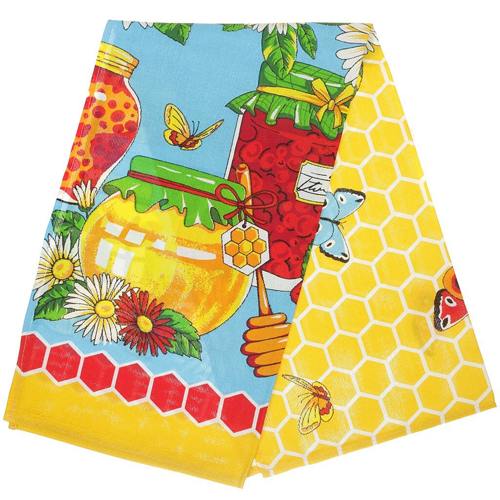 т Полотенце кух 40*75см рогожка Варенье желтый 4611/1-150