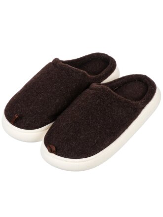 Тапки для мужчин, коричневые, р. 44-45, закрытые, войлок, A210075