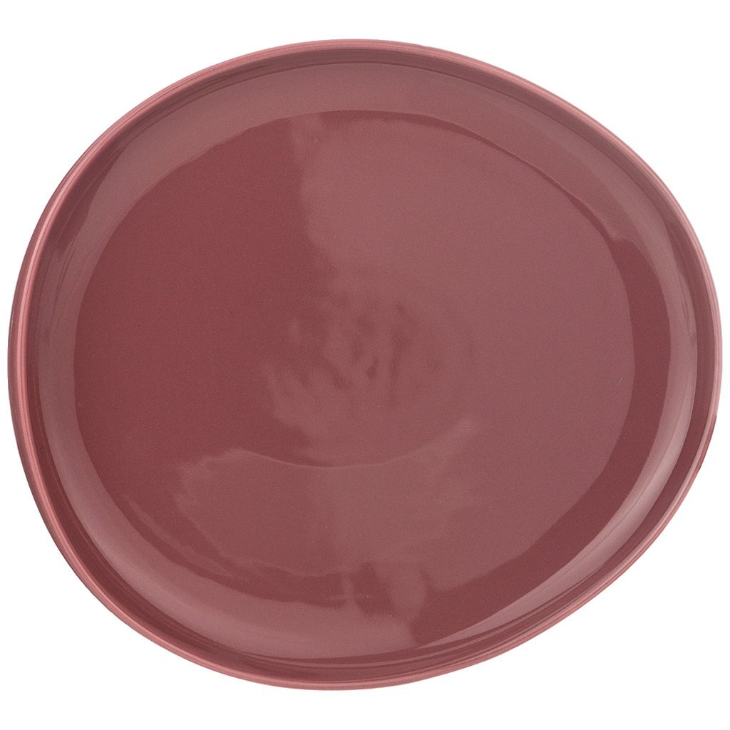 Тарелка обеденная, фарфор, 27х25 см, овальная, Fusion, Bronco, 263-1000, брусничная тарелка обеденная matceramica augusta 27 см розовый