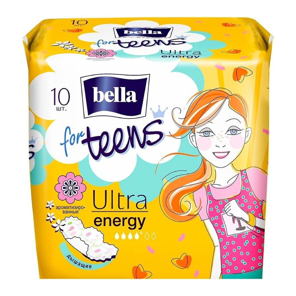 Прокладки женские Bella, Perfecta Ultra Energy, 10 шт, супертонкие, BE-013-RW10-260 прокладки женские bella perfecta ultra violet 20 шт be 013 rw20 209
