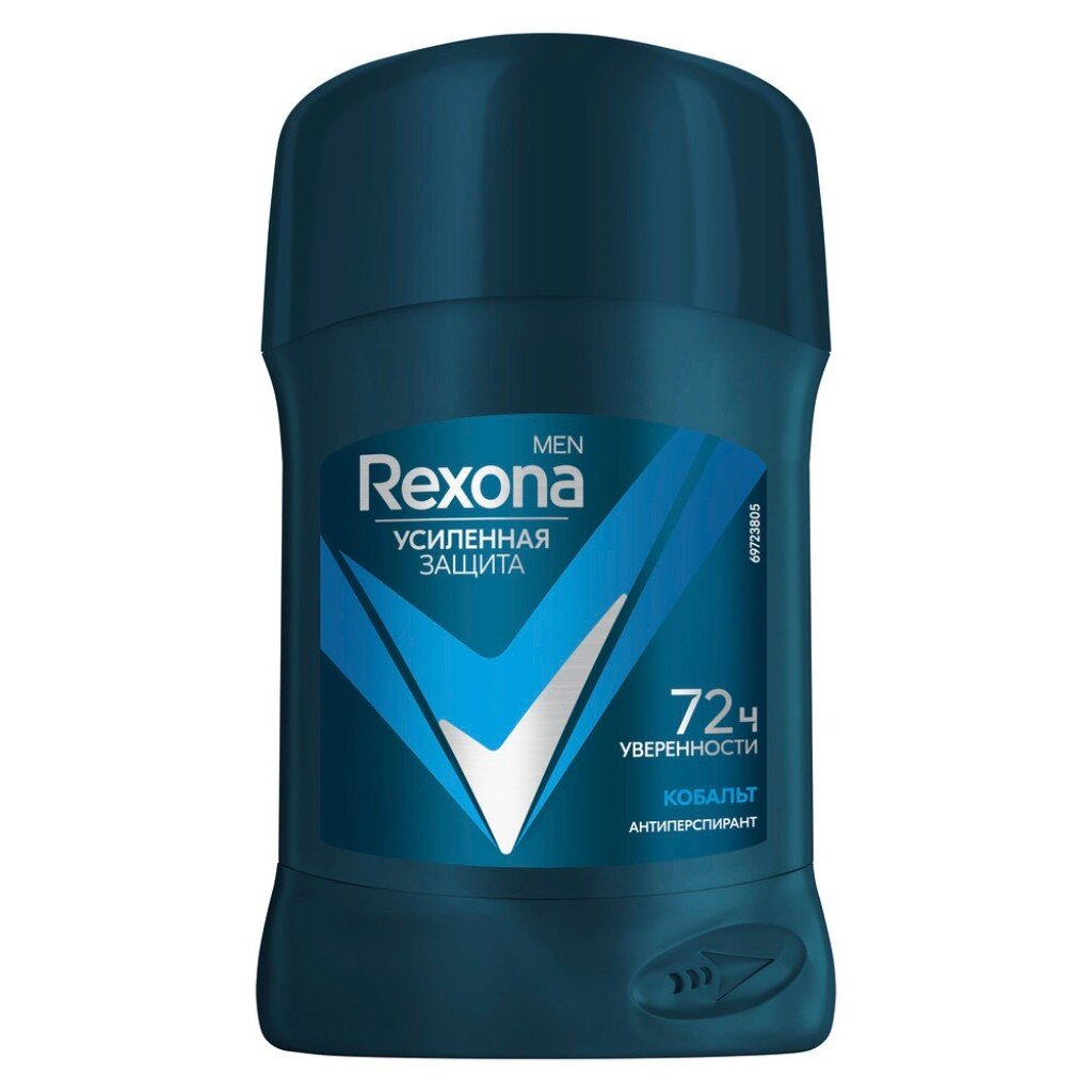 Дезодорант Rexona, MotionSense Кобальт, для мужчин, стик, 50 мл narciso rodriguez дезодорант стик for him