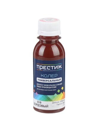 Колер краска, Престиж, №39, бордовый, 100 мл