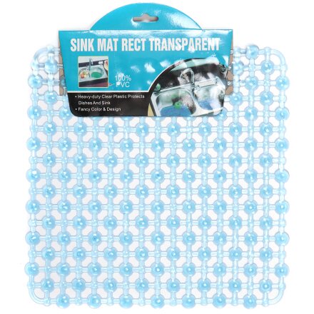 Коврик в раковину противоскользящий пластик, 27х27 см, в ассортименте, Y3-694